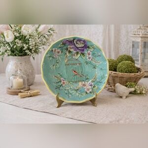 🌸Vintage Chinese Birdcage Decorative Floral Bowl🐦